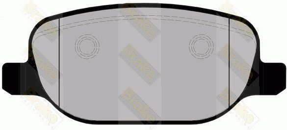 BRAKE ENGINEERING Комплект тормозных колодок, дисковый тормоз PA1685